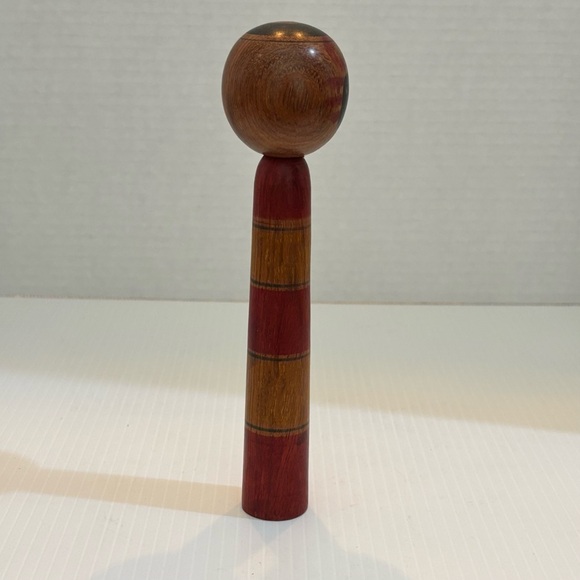 Japanese Vintage Kokeshi Doll, signed 7” - Picture 5 of 13
